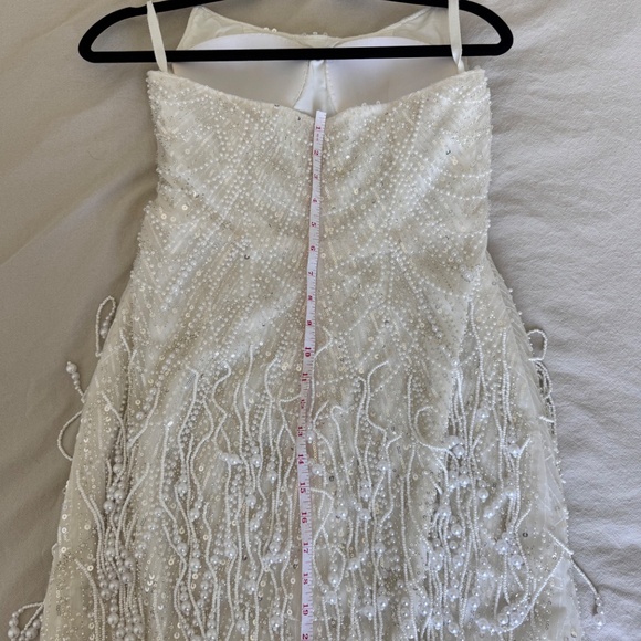 Short Pearl Reception Dress - Picture 7 of 7